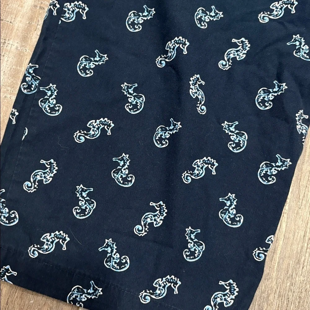 Polo Ralph Lauren navy cotton pajama pants seahorse print large